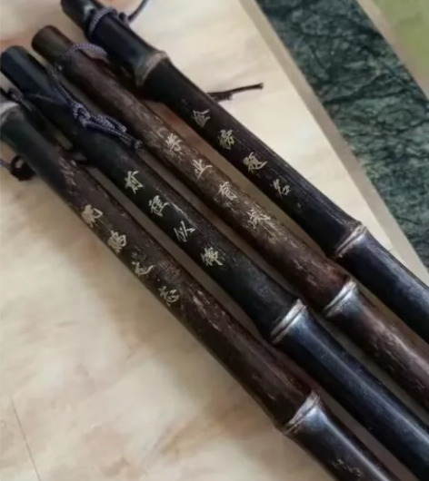 文昌笔，天然紫竹笔杆寓意节节高免费刻字（金...