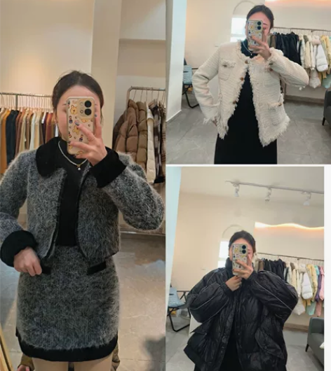 服装店主。很多衣服打了板便宜出 黑色90白...