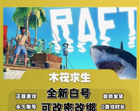 木筏求生 Raft 正版全新白号 stea...