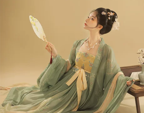 【暖春价】桔屿正品原创汉服女诃子裙【簪花】...