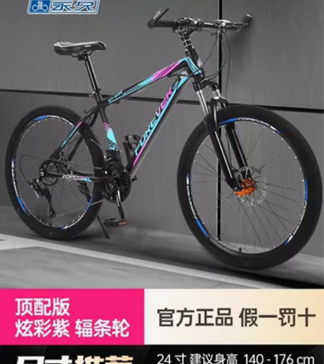 永久牌山地自行车,26寸24速,10月中旬...