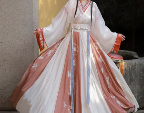 全新御光谣原创晋制汉服女交领齐腰裙日常绣花...