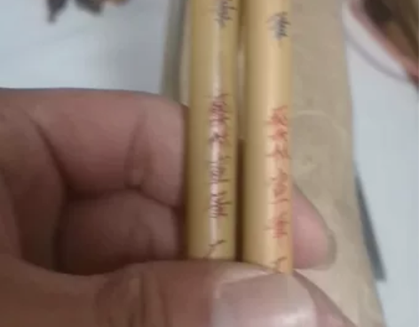 老毛笔宣笔,鼠须屏笔,上下牛角顶头纯鼠须老...