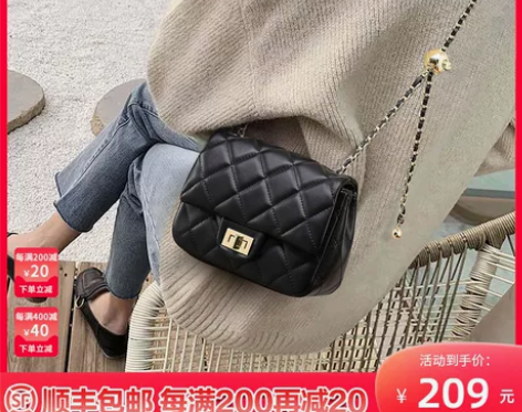 Viney包包2022新款潮真皮女包斜挎包...