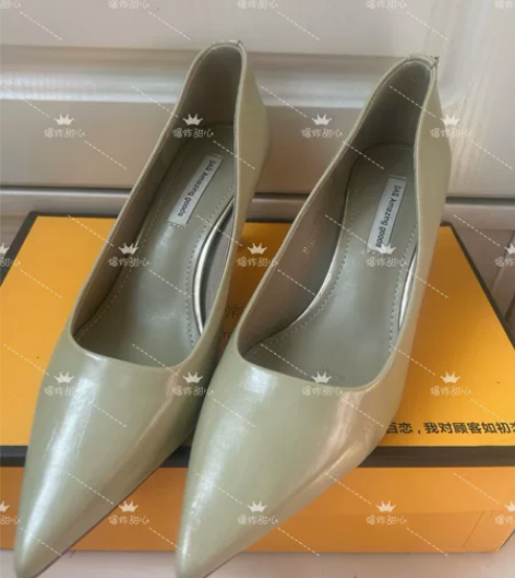 可交换35码猫跟鞋 显得非常秀气~超软,全...