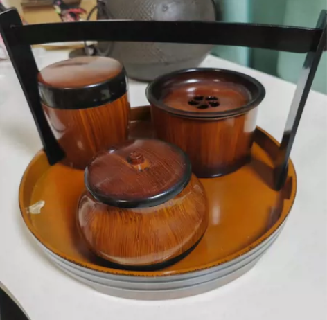 日本回流整套茶具茶盘,茶叶盒 看好在拍 标...