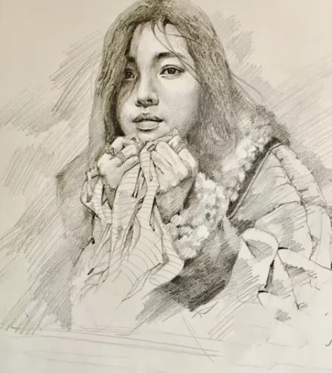 【接稿中】定制人物肖像画，素描画像，手绘彩...
