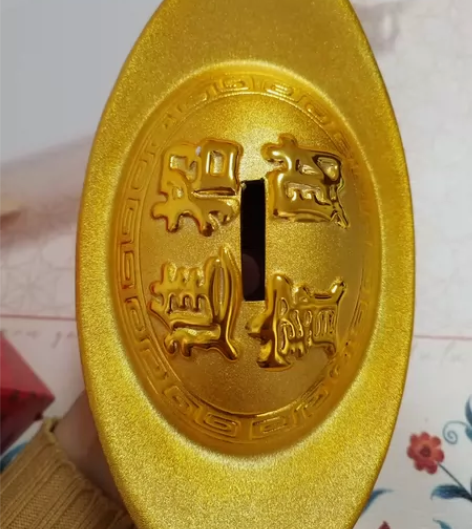 金元宝摆件存钱罐,招财进宝电视柜客厅桌面办...