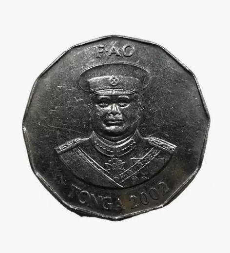 南太平洋岛国汤加货币，硬币，50分。罕见的...