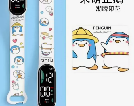 新款帕恰狗卡通  电子手表  小学生可爱儿...