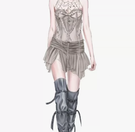 服装效果图 服装设计（手绘） 可手绘  p...