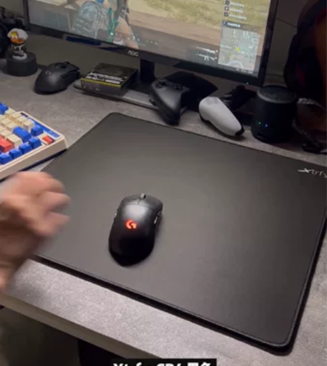 Xtrfy gp4黑色细面中号大号鼠标垫 ...