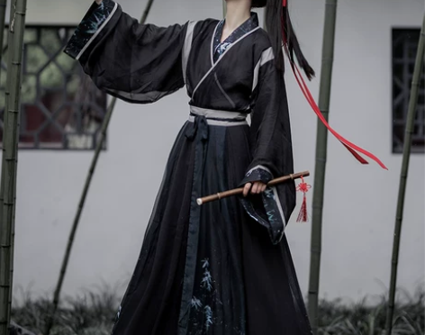 绝版汉服，竹林居士穿过一次，无瑕全套L码，...