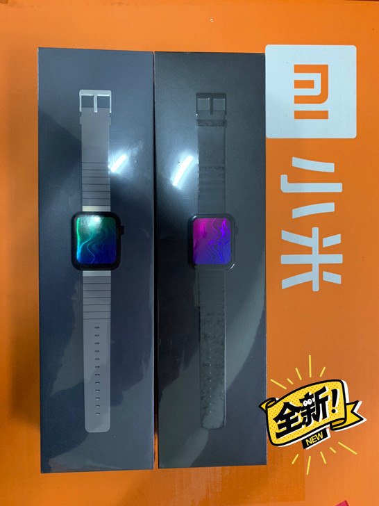 小米手表标准版典雅黑科技银 全新未拆封正...