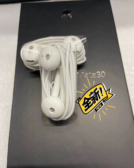 华为Mate30原装3.5圆孔耳机全新没用...