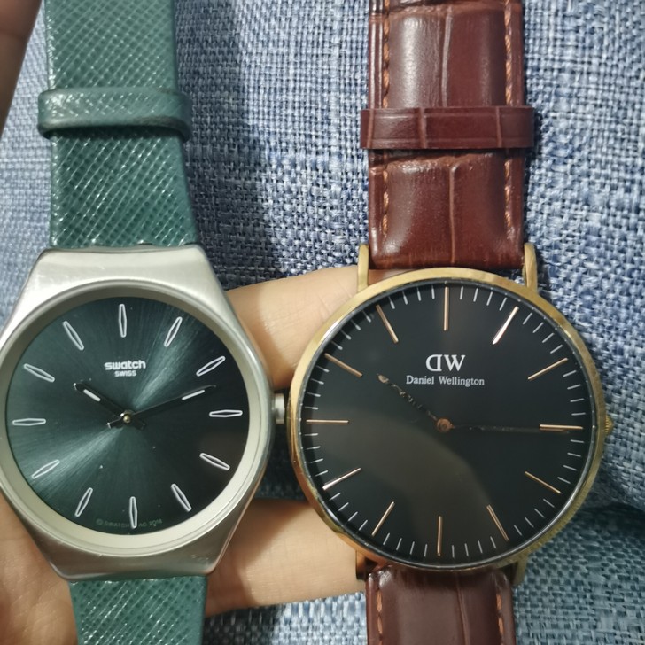 swatch手表 专柜入,墨绿色,原装