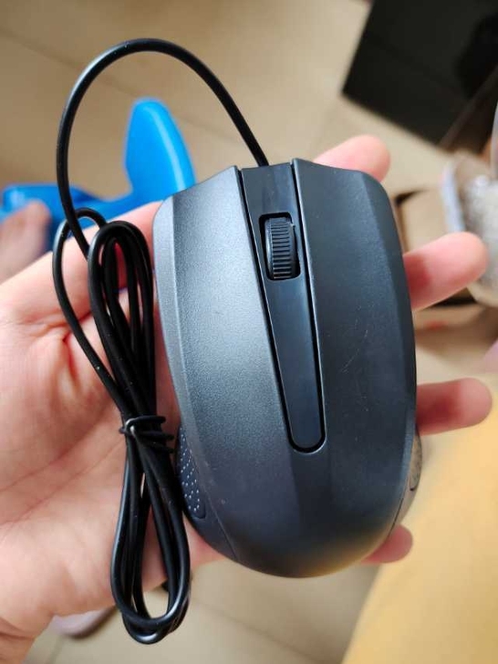 正品有线键盘鼠标套装USB接口台式电脑防水...