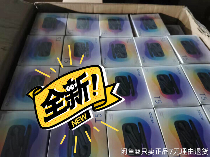 QCY T5入耳式蓝牙耳机 全新，未拆封，...