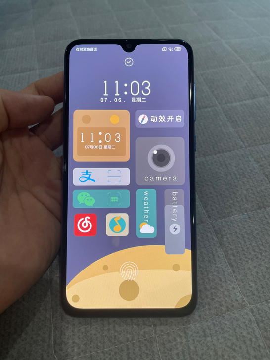 小米9se 128g 蓝色、id可退、无修...