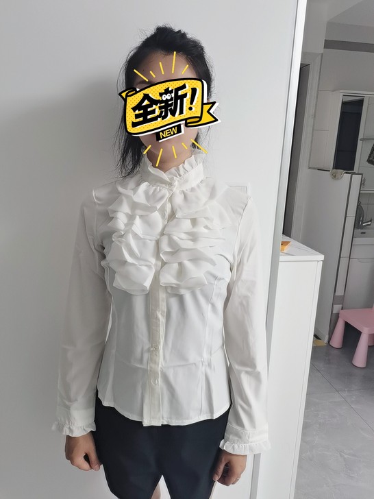 两件衬衫,全新的,一个长袖纱料,一个短袖,...