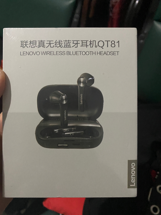 联想lenovo真无线蓝牙耳机QT 81带...