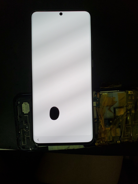三星S20U屏幕内屏外屏带边框一体总成特价...