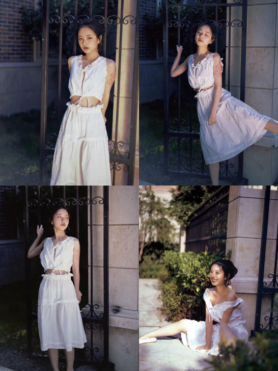 【服装租赁】森小艺 / 摄影 绑带背心裙棉...