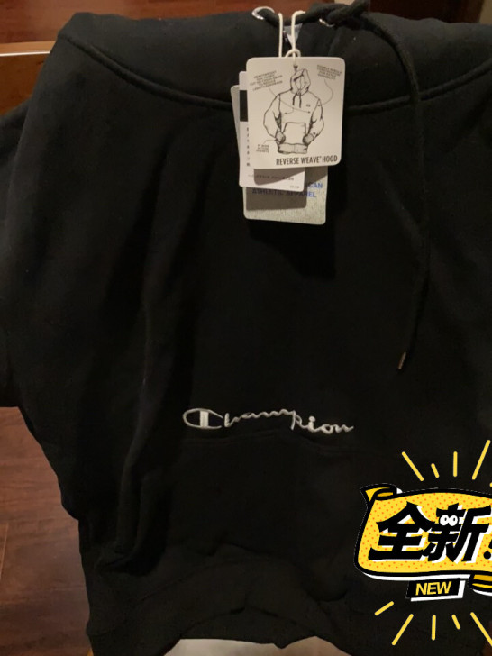 champion冠军 同款 男士卫衣 黑色...