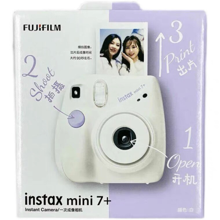 富士拍立得相机mini7+一次成像立拍立得...