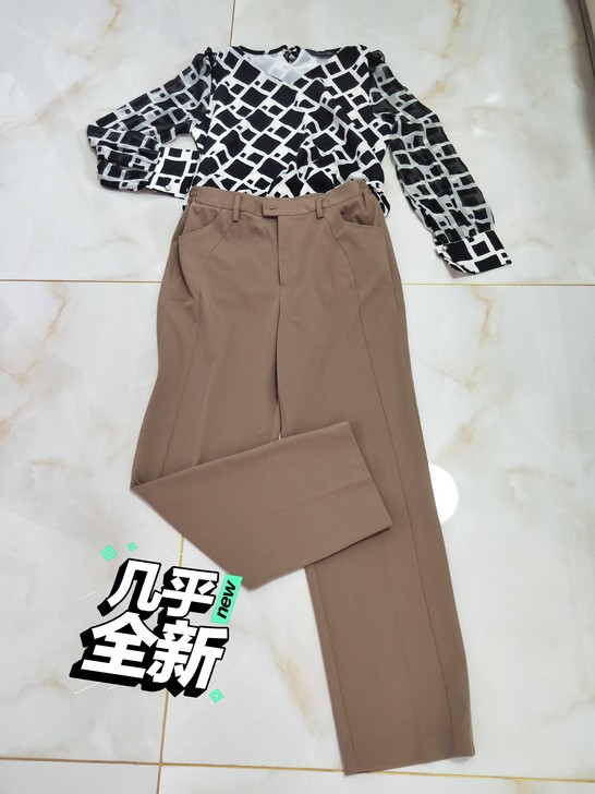 裤子女夏季薄款韩版修身烟管裤宽松直筒显瘦休...
