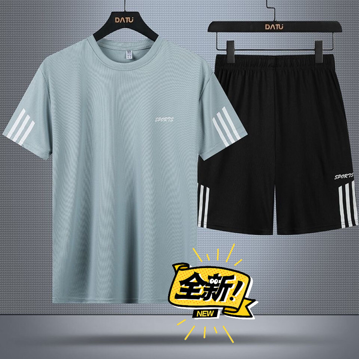 套装夏季休闲套装男士短袖短裤套装男运动服套...