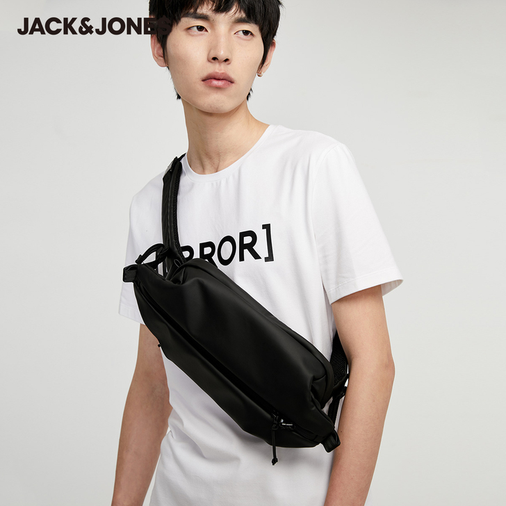 JackJones杰克琼斯新款男休闲插扣挎...