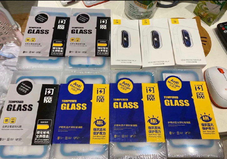 全新闪魔2片装高清全屏苹果钢化膜iPhon...