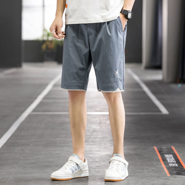 夏季薄款男士短裤宽松大裤衩潮流五分裤运动休...