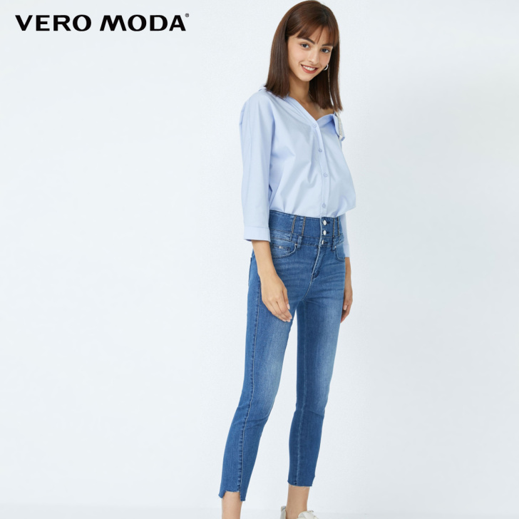 Vero Moda 牛仔裤 穿一洗一