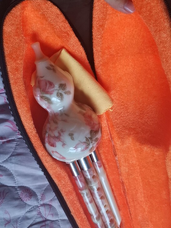 葫芦丝买了学校老师不教了，一直闲置，只拿出...
