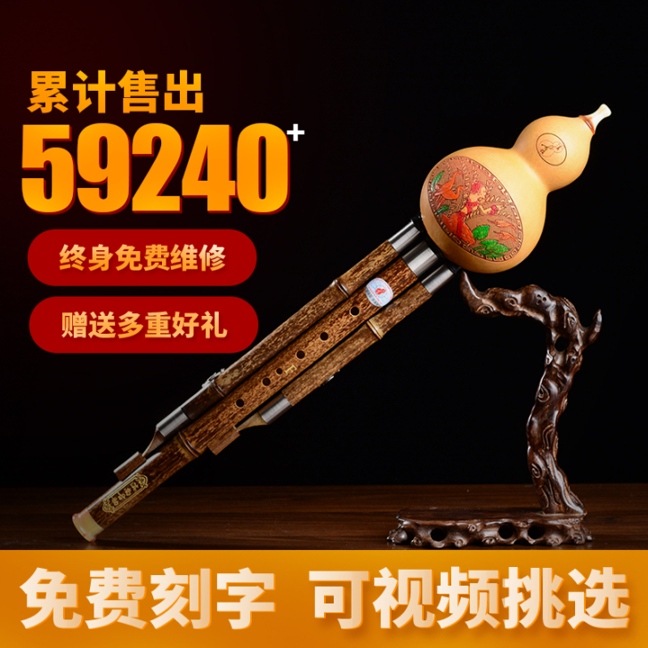 葫芦丝c调 降b调初学者小D调G调F调儿童...