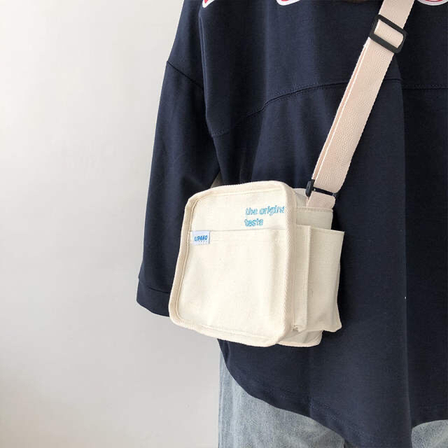 包包女斜跨百搭帆布包女学生韩版包包女斜跨学...