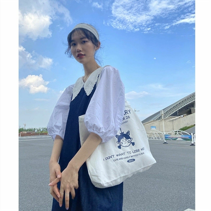 包包女2021新款单肩包ins女学生韩版大...
