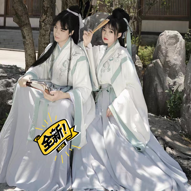 全新正品汉服【泠风】晋襦交领襦裙套装汉服情...