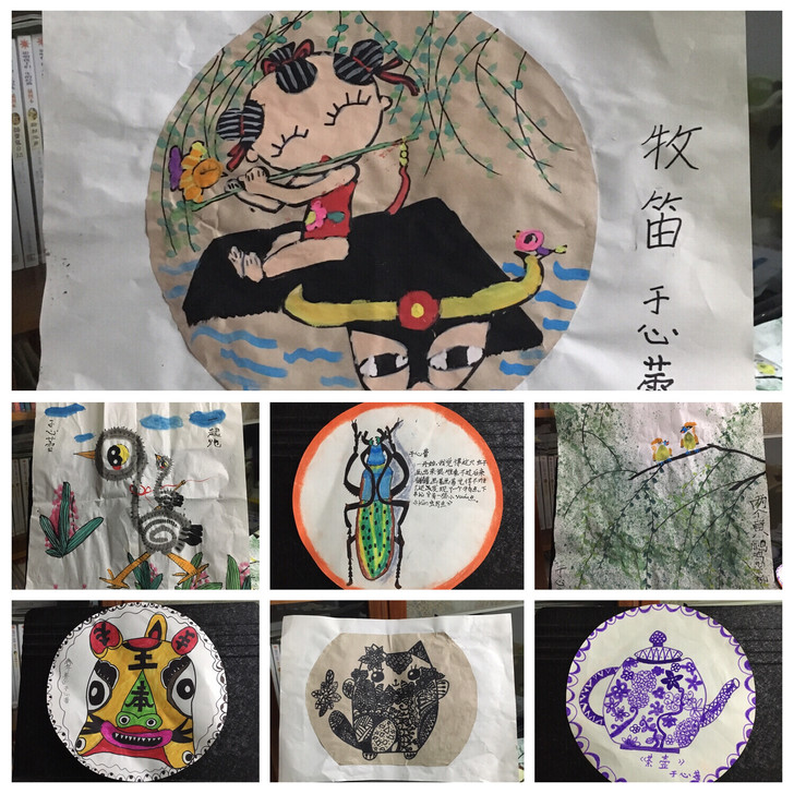 ［原创］女儿绘画作品国画水粉水彩绘画作品室...