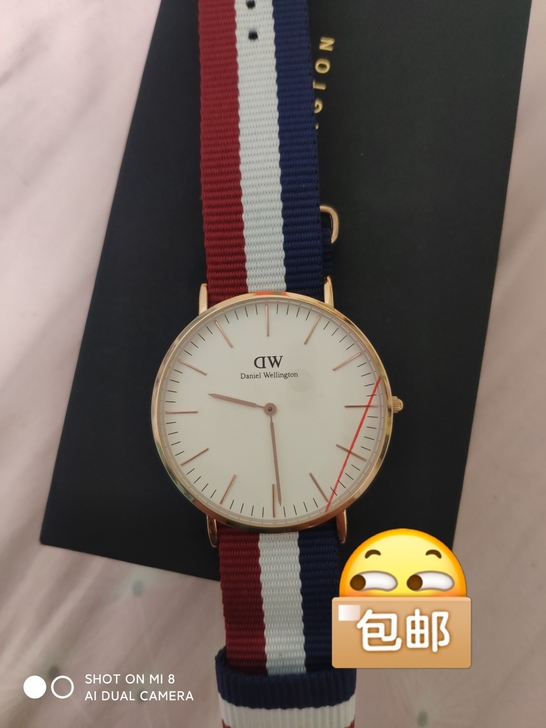 张艺兴同款dw手表腕表男表40mm全新没带...