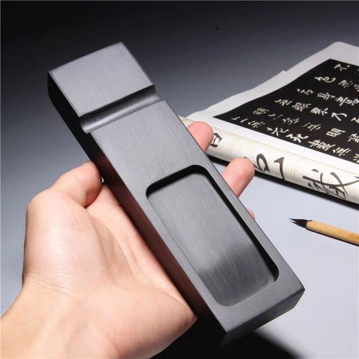 精品歙砚水波纹砚台实用包邮 石头镇尺砚 多...