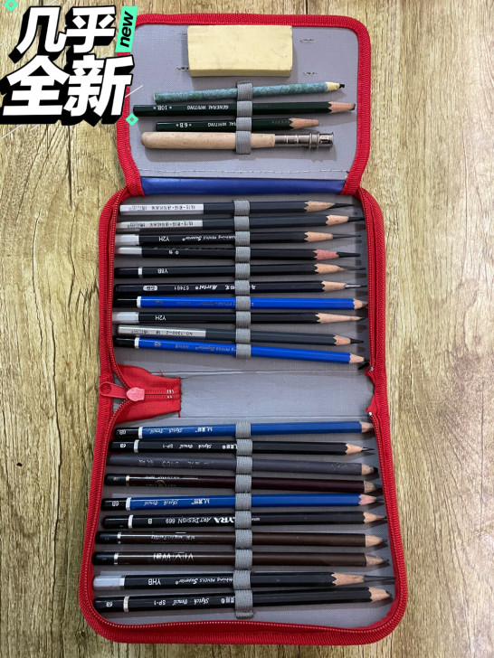 几乎全新 ：高考碳笔/8B铅笔等，外加一个...