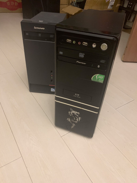双核电脑主机两台 联想品牌机和组装机