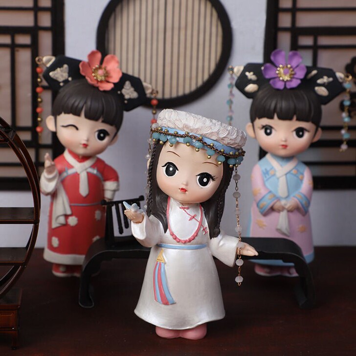 10款还珠格格盲盒娃娃公仔摆件玩具手办生日...