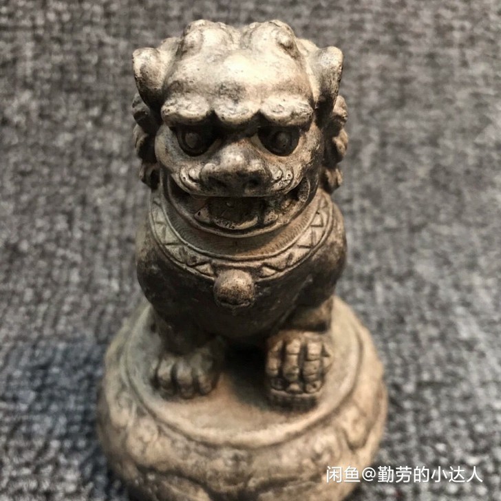 以前乡下收的石雕迷你造景家居复古装饰摆件实...