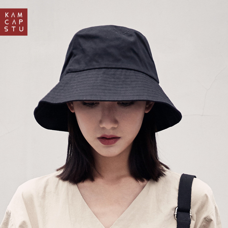 黑色网红渔夫帽女早春韩版百搭遮阳帽防晒帽太...