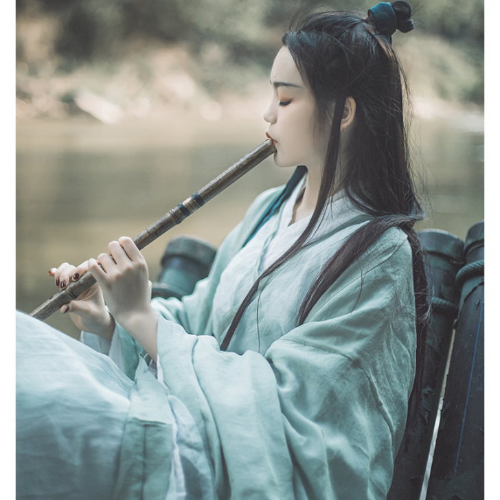 清平调魏晋风日常汉服古风广袖流仙裙学生中国...