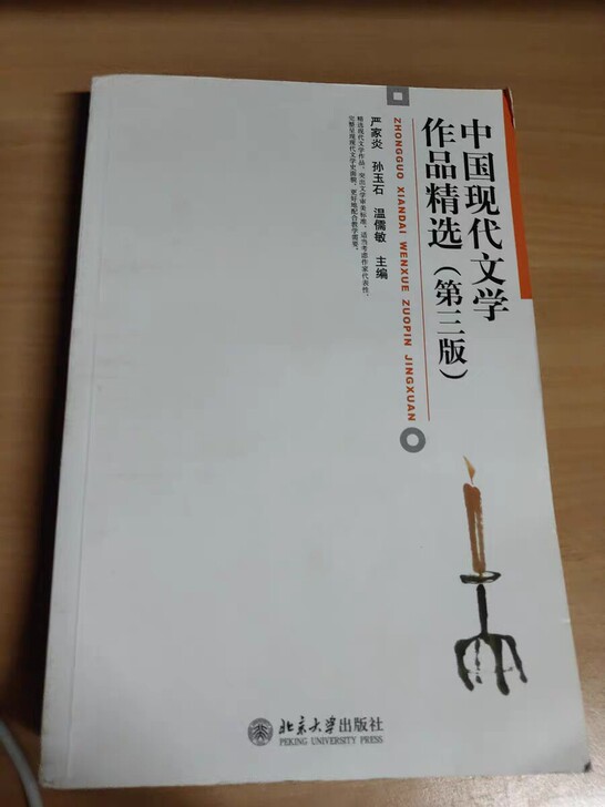 中国现代文学作品精选 第三版 严家炎主编 ...